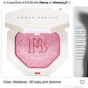 fenty beauty wattabrat highlighter